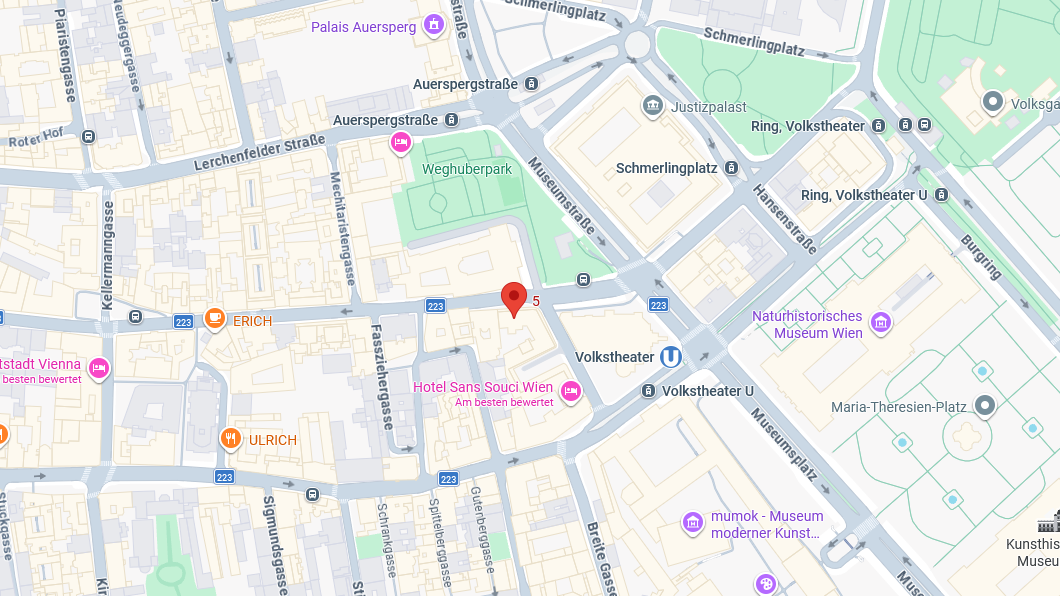 Lageplan Neustiftgasse 3, 1070 Wien
